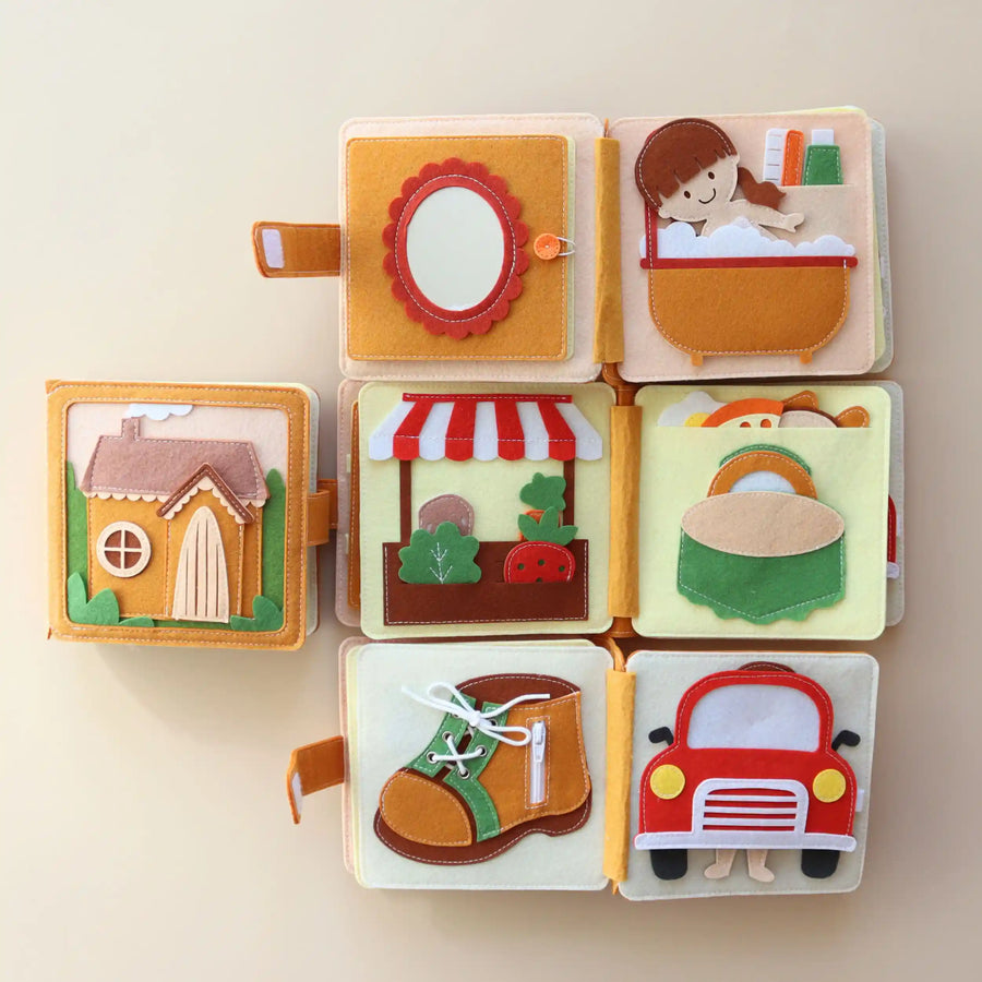 Mini Quiet Book Mein Zuhause – Filzseite 2