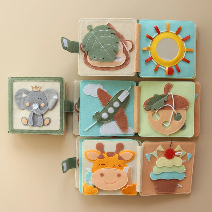 Mini Quiet Book Elefant – Filzseite 3