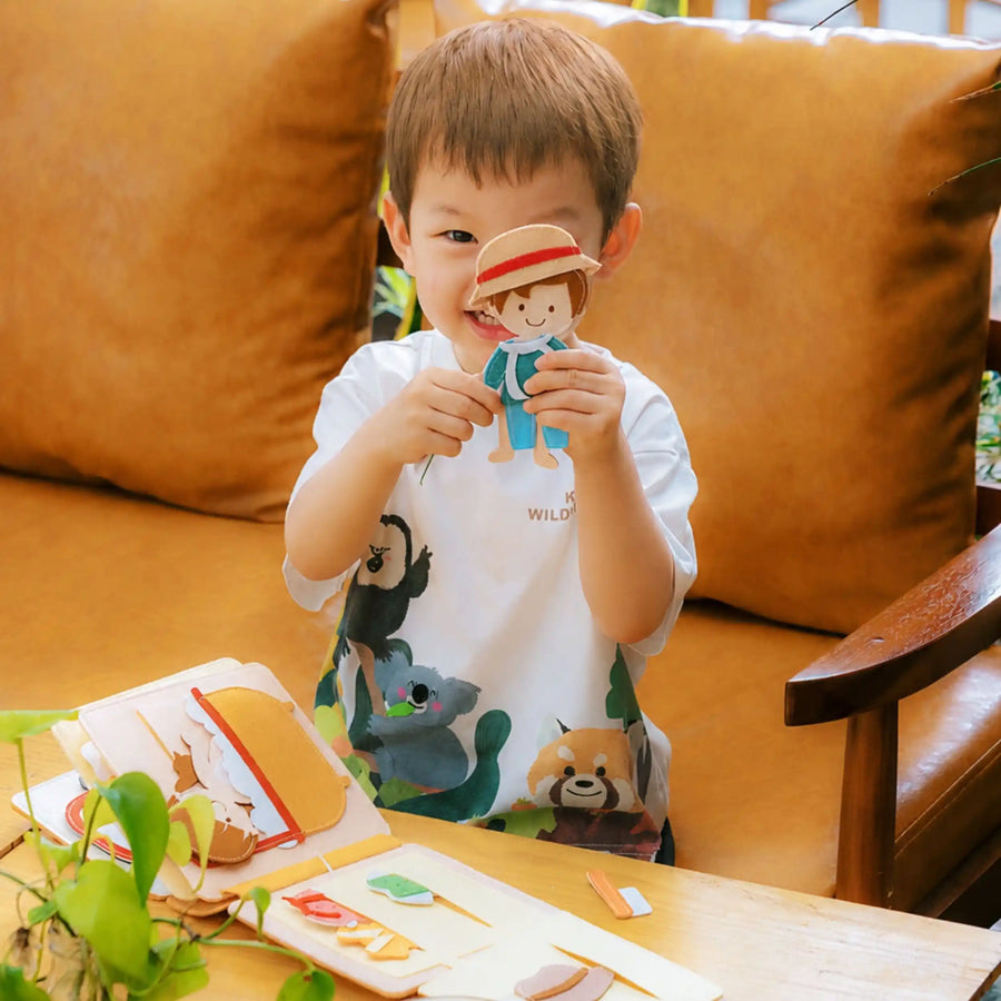 Mini Quiet Book Mein Zuhause – Filzseite 3