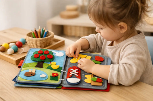 Wie fördert ein Quiet Book Feinmotorik?