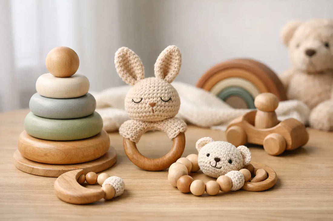 Handgemachtes Spielzeug für Babys wählen