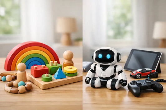 Montessori-Spielzeug oder elektronisches Spielzeug?