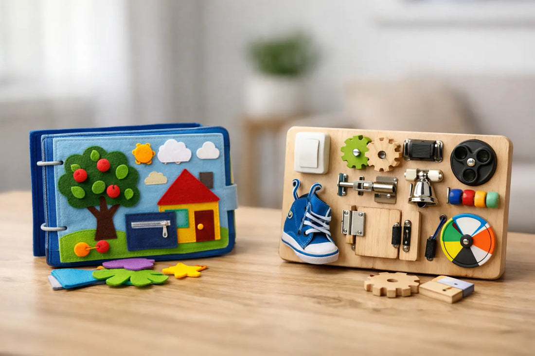 Quiet Book oder Busy Board: Was passt besser?
