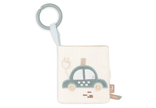 Stoffbuch Auto – weiches Baby-Stoffbuch mit Namen