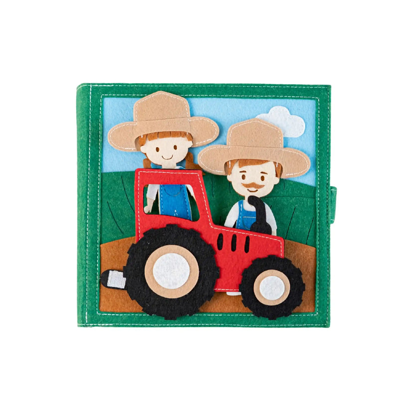 Quiet Book Bauernhof – personalisiertes Filzbuch mit Namen