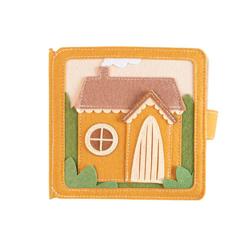 Mini Quiet Book Mein Zuhause – personalisiertes Stoffbuch