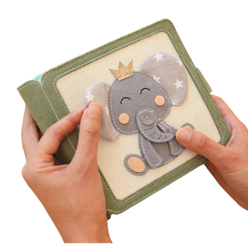 Mini Quiet Book Elefant – Filzseite 2