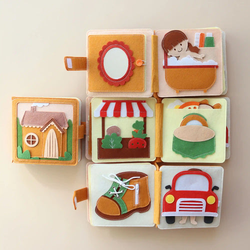 Mini Quiet Book Mein Zuhause – Filzseite 2