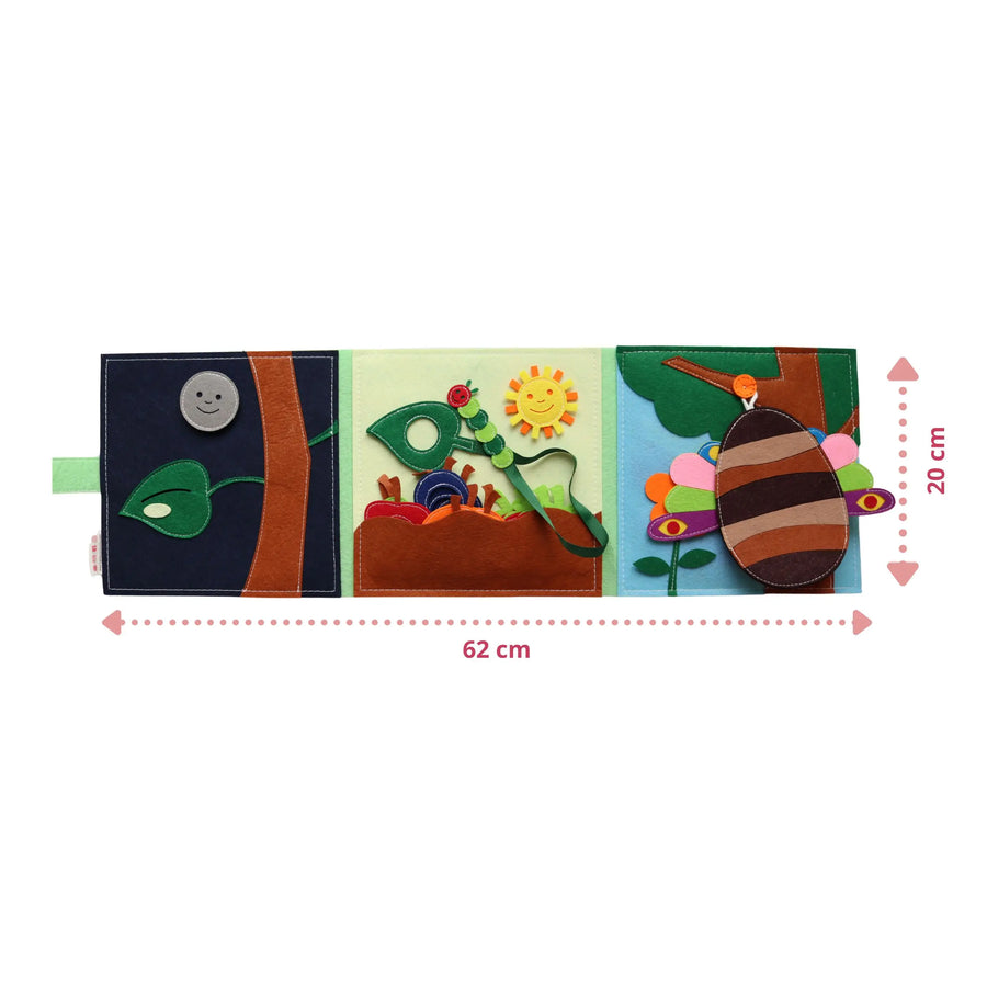 Quiet Book Raupe Nimmersatt – Filzseite 2