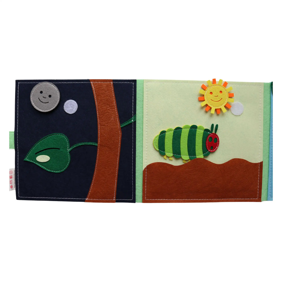 Quiet Book Raupe Nimmersatt – Filzseite 3
