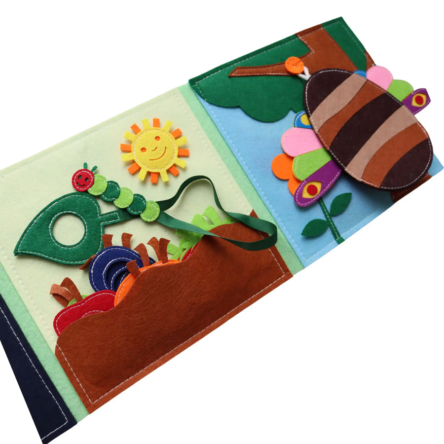 Quiet Book Raupe Nimmersatt – Filzseite 4