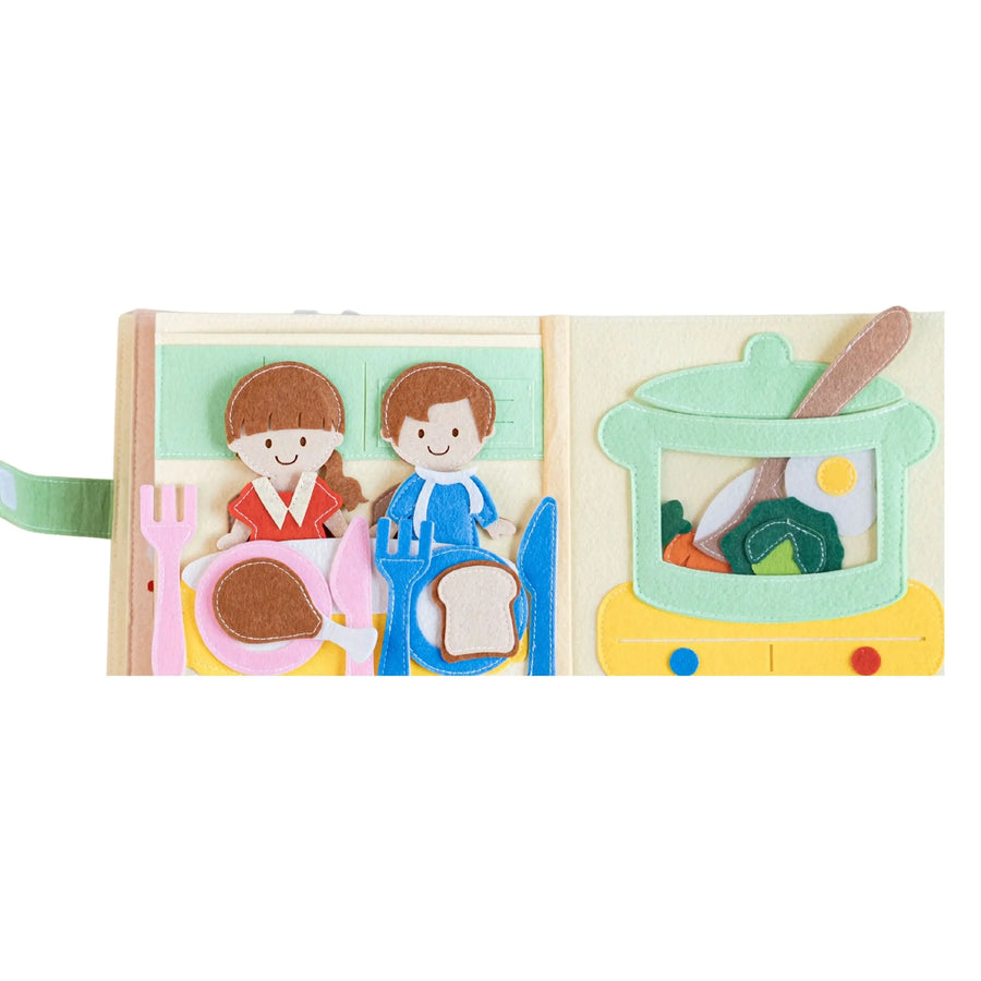 Quiet Book Ein fröhlicher Tag – Filzseite 8