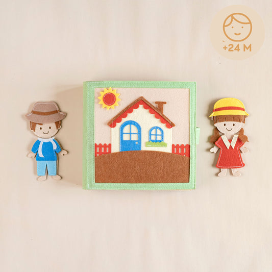 Quiet Book Ein fröhlicher Tag