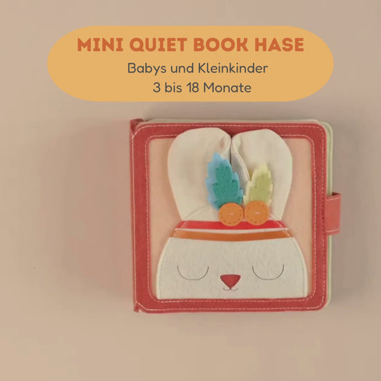 Mini Quiet Book Hase
