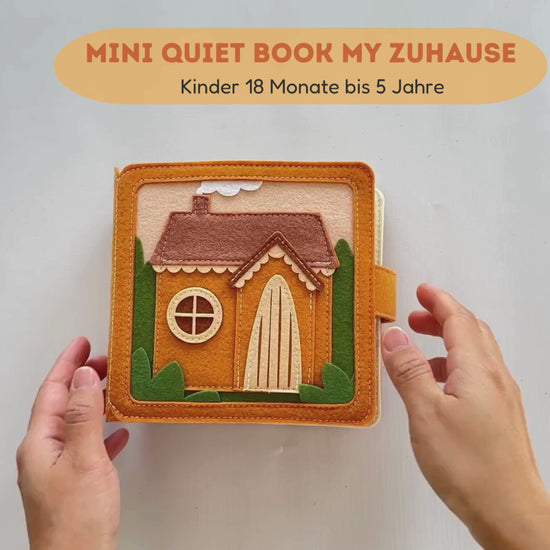 Mini Quiet Book Mein Zuhause