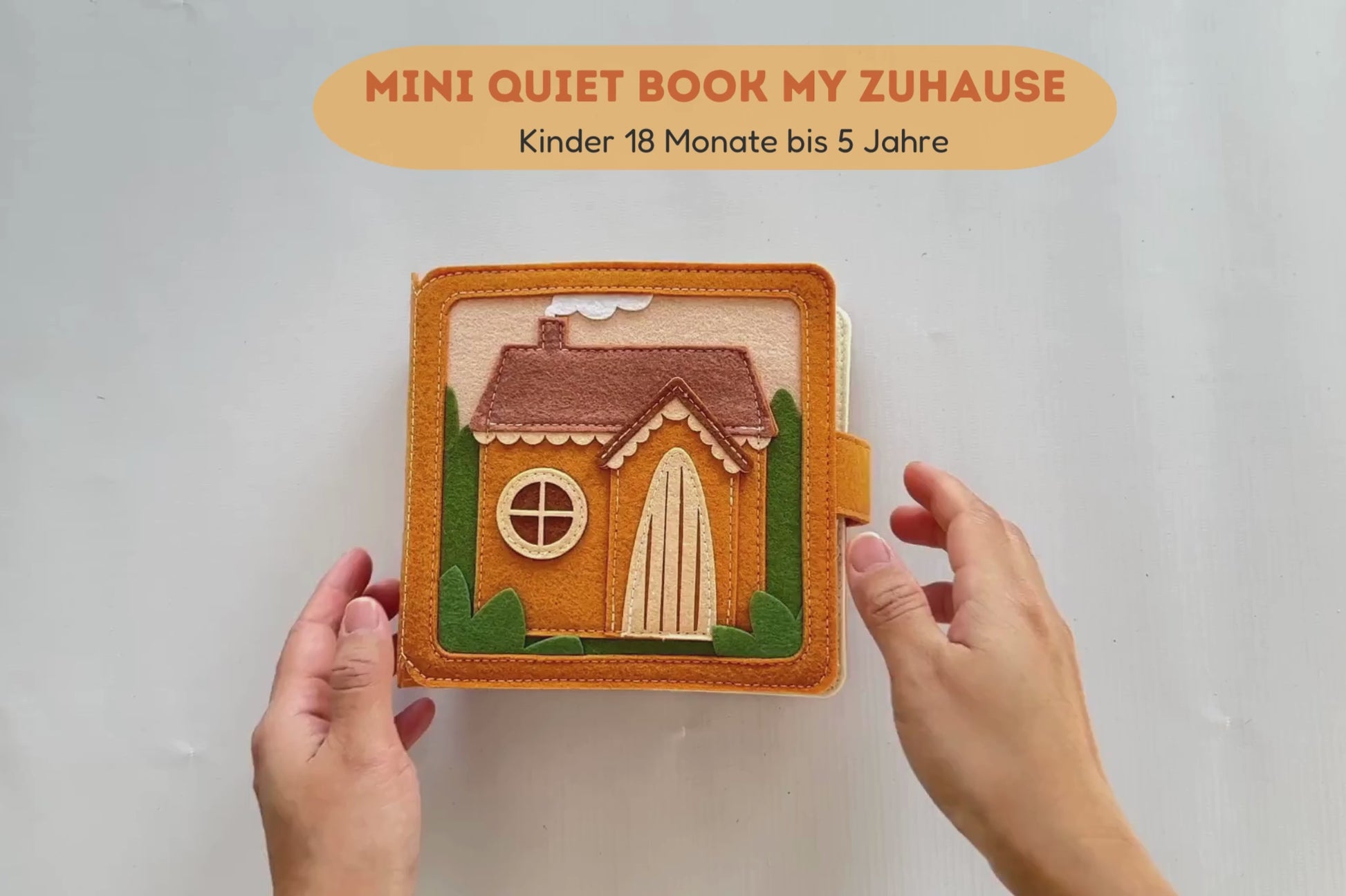 Mini Quiet Book Mein Zuhause